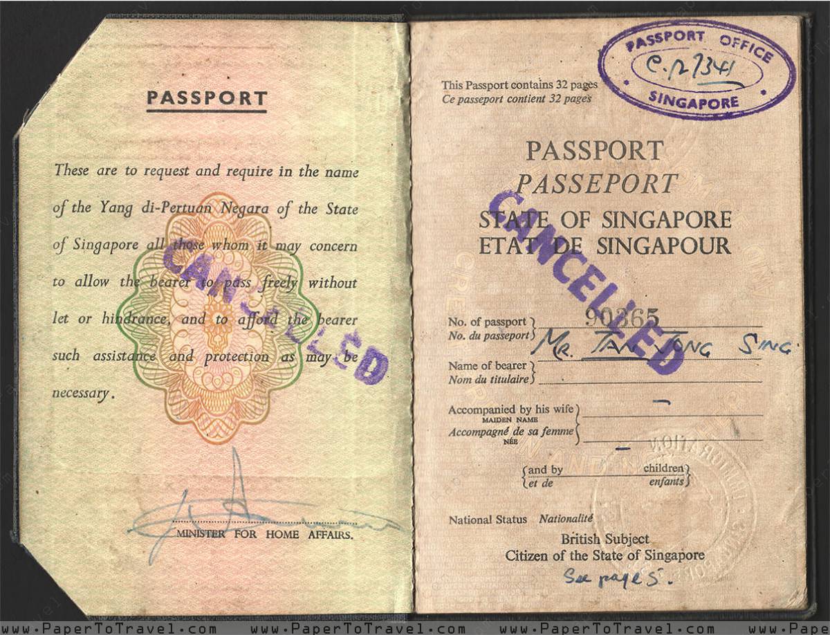 1000 Cover Obv Inside Page 1 Jpg State Of Singapore British