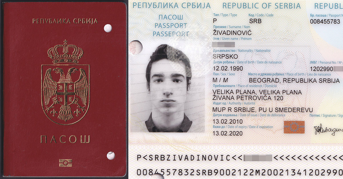 travel document serbia